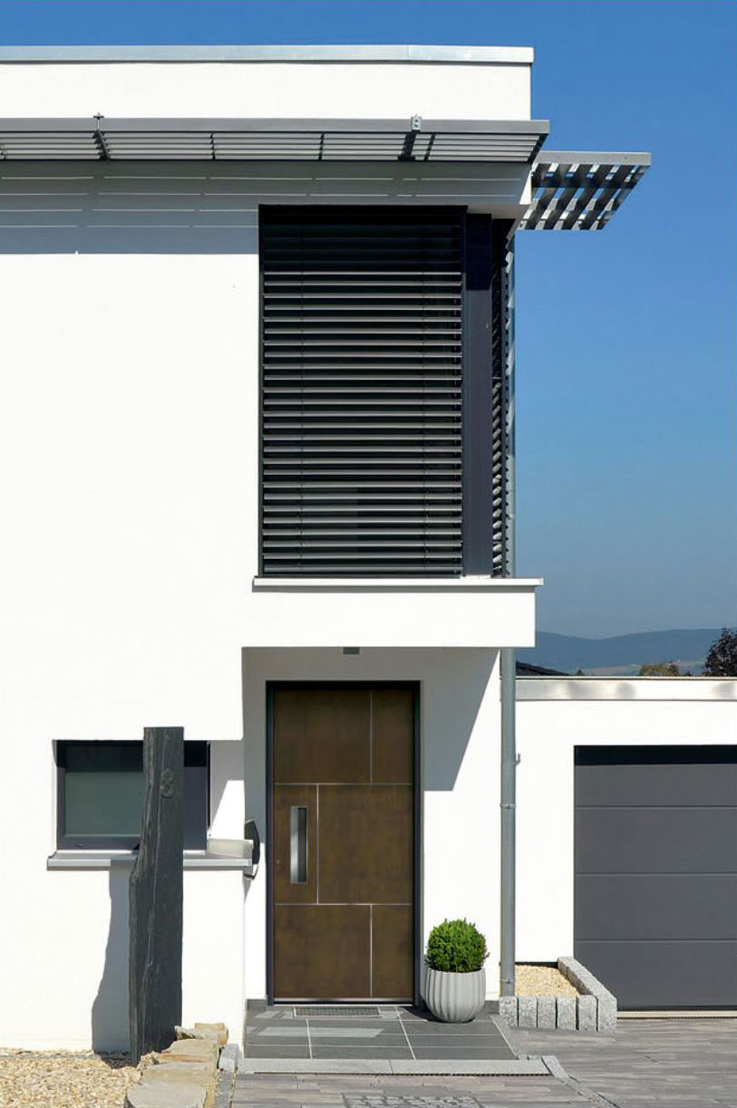 Aluminiumhaustür der Marke Schüco von Ottis Fenster und Türen