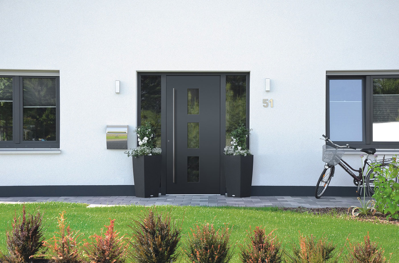 Aluminium Haustür der Marke Schüco von Ottis Fenster und Türen